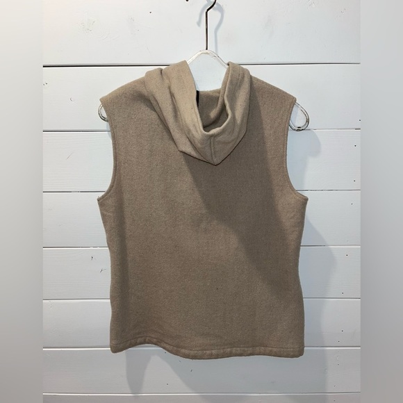 🤎WOOLRICH Sleeveless Wool Hoodie Zip Vest - Size M (estimated) - Picture 5 of 7